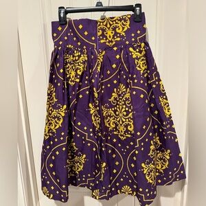 Handsewn high waisted skirt- LSU